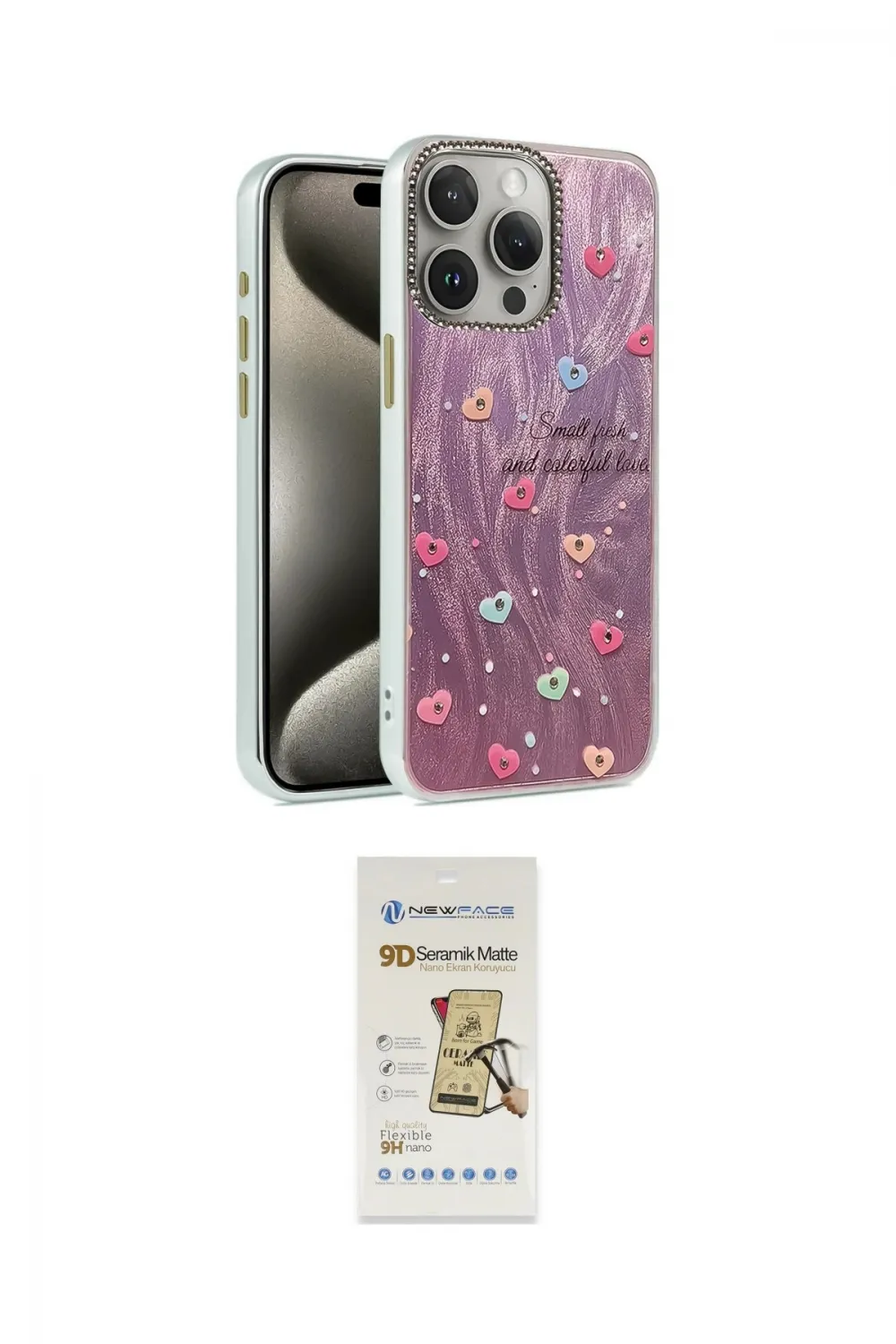 ieg™ iPhone 14 Pro Kılıf Zirve Modern Prime - Siyah Mat Seramik Nano Ekran Koruyucu