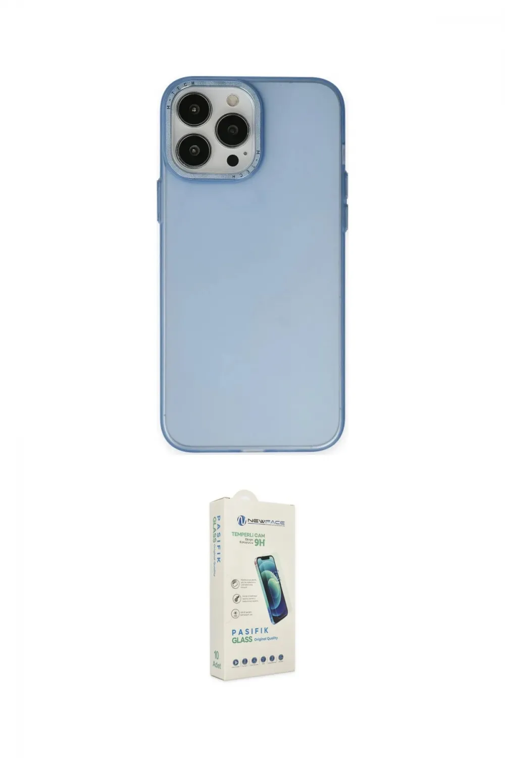 ieg™ iPhone 14 Pro Max Kılıf Ahenk Çizgi Prime - Şeffaf Pasifik Cam Ekran Koruyucu
