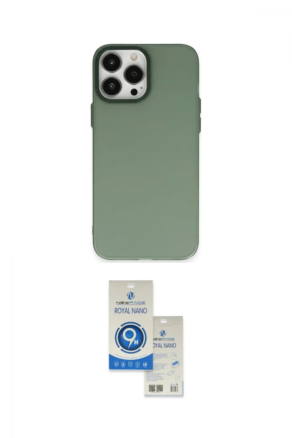 ieg™ iPhone 14 Pro Max Kılıf Ahenk Çizgi Prime - Şeffaf Royal Nano Ekran Koruyucu