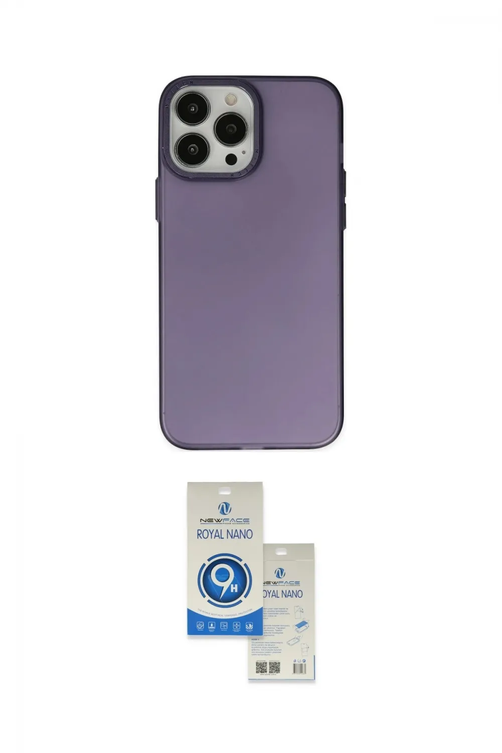 ieg™ iPhone 14 Pro Max Kılıf Ahenk Çizgi Prime - Şeffaf Royal Nano Ekran Koruyucu