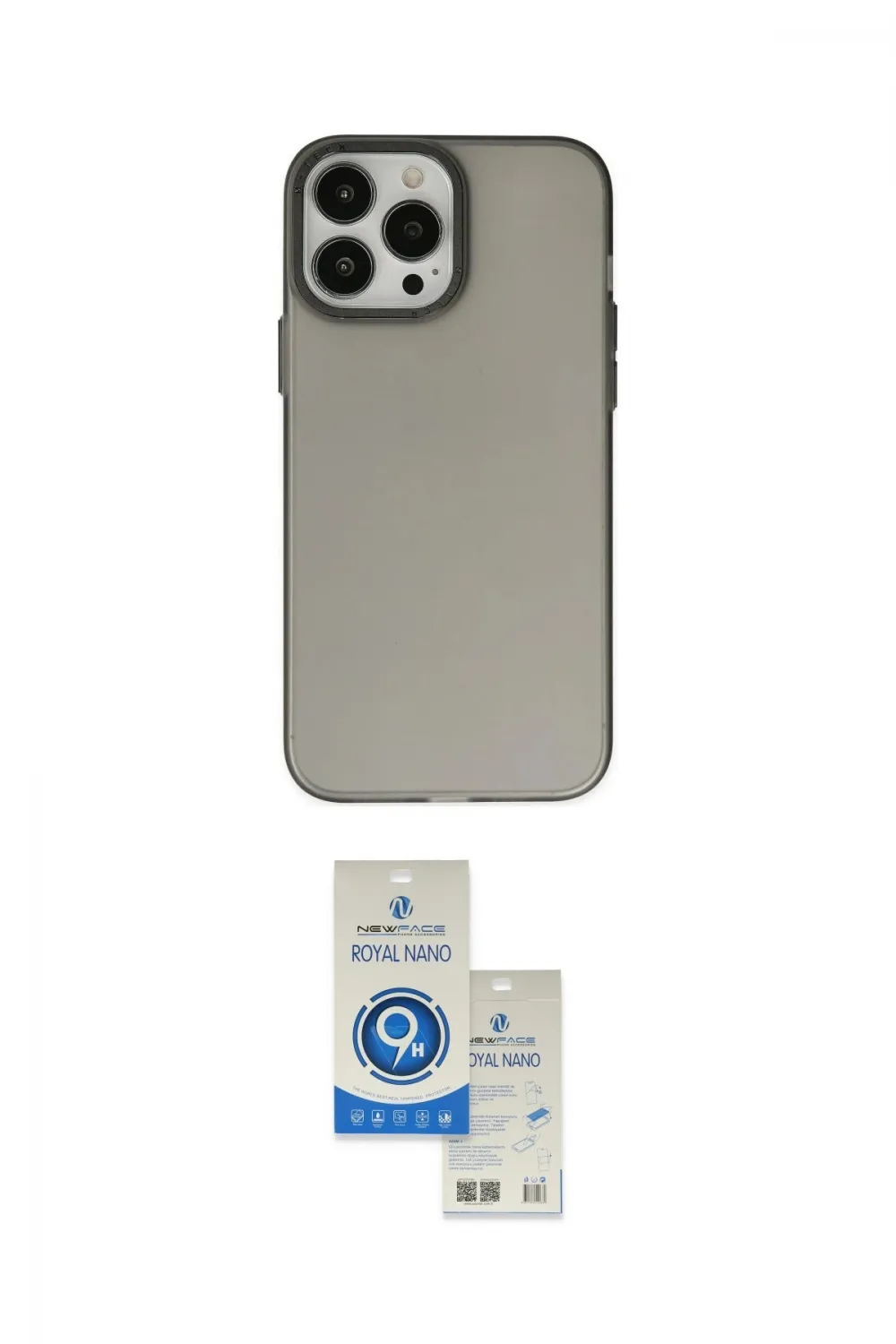 ieg™ iPhone 14 Pro Max Kılıf Ahenk Çizgi Prime - Şeffaf Royal Nano Ekran Koruyucu