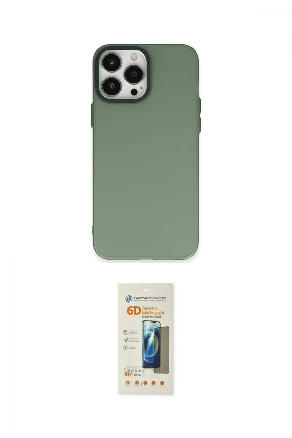 ieg™ iPhone 14 Pro Max Kılıf Ahenk Çizgi Prime - Siyah 6D Mat Seramik Hayalet Nano Ekran Koruyucu
