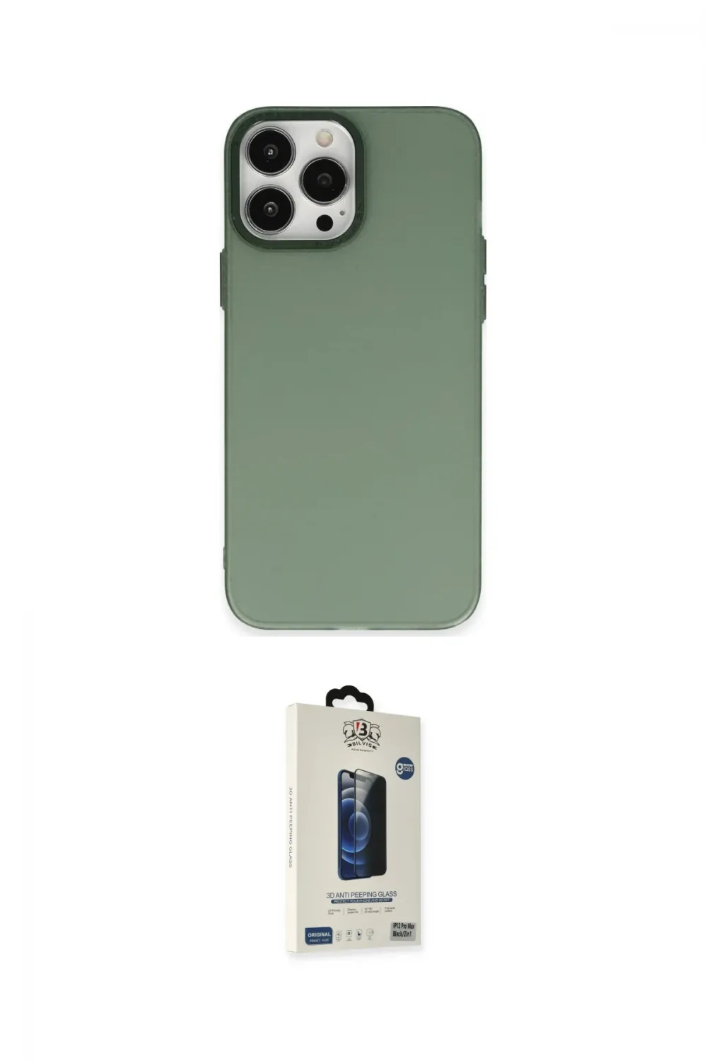 ieg™ iPhone 14 Pro Max Kılıf Ahenk Çizgi Prime - Siyah Bilvis Hayalet Cam Ekran Koruyucu