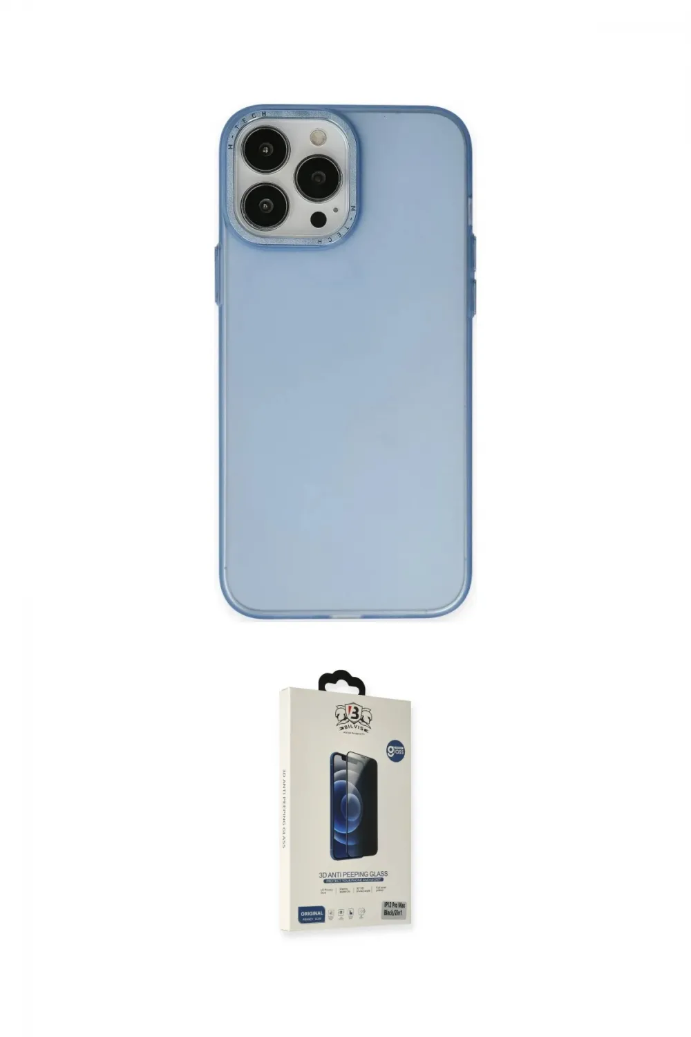 ieg™ iPhone 14 Pro Max Kılıf Ahenk Çizgi Prime - Siyah Bilvis Hayalet Cam Ekran Koruyucu