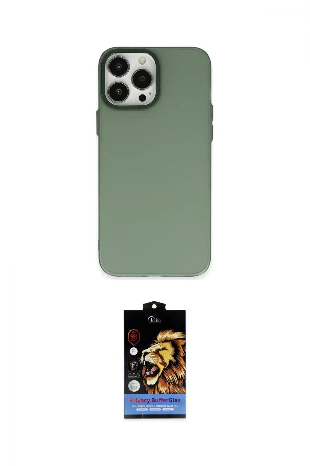 ieg™ iPhone 14 Pro Max Kılıf Ahenk Çizgi Prime - Siyah Buffer Hayalet Cam Ekran Koruyucu