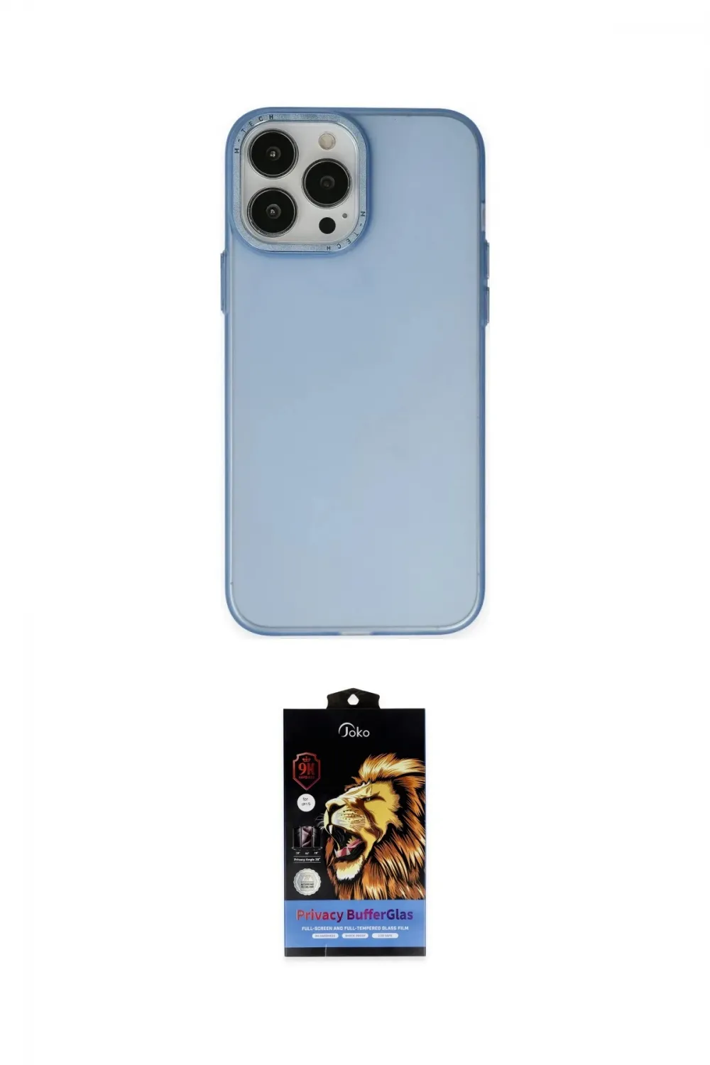 ieg™ iPhone 14 Pro Max Kılıf Ahenk Çizgi Prime - Siyah Buffer Hayalet Cam Ekran Koruyucu