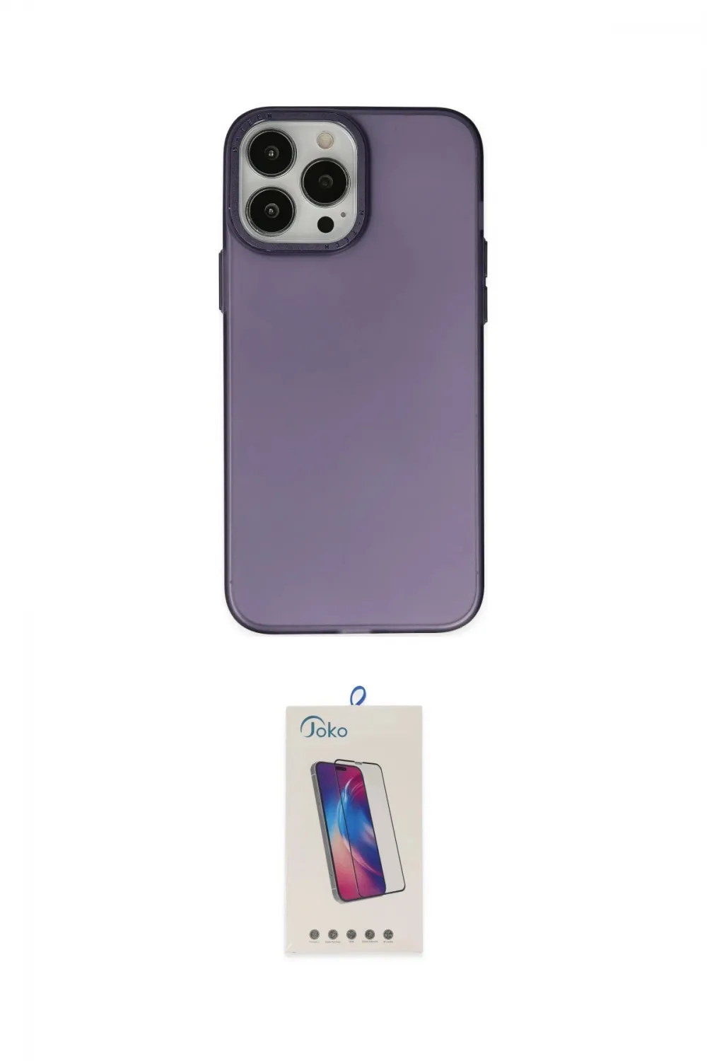 ieg™ iPhone 14 Pro Max Kılıf Ahenk Çizgi Prime - Siyah Joko 5D Cam