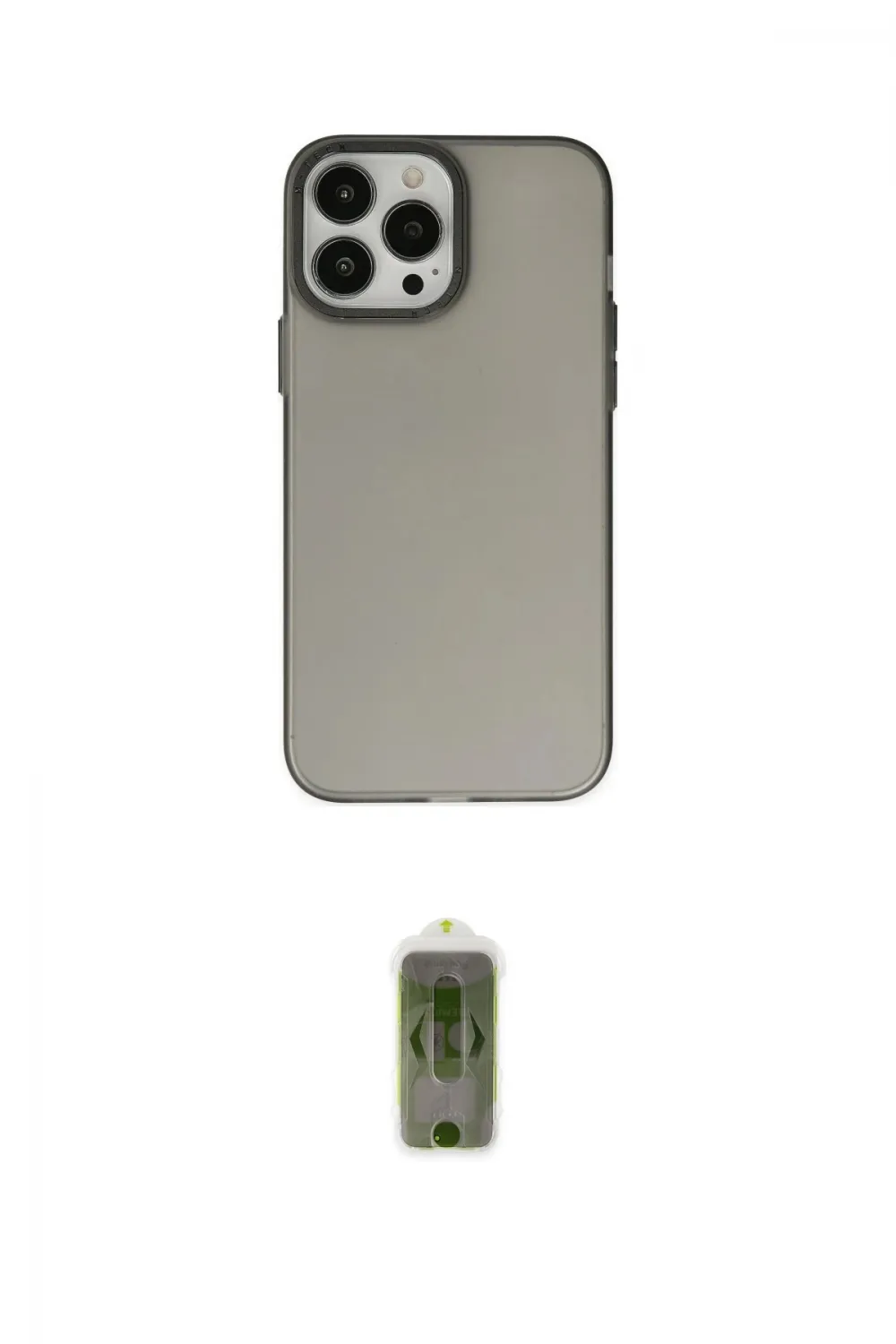 ieg™ iPhone 14 Pro Max Kılıf Ahenk Çizgi Prime - Siyah Joko Magic 5D Hayalet Cam