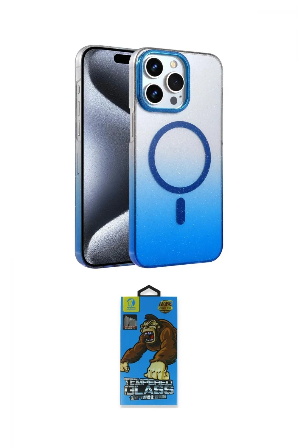 ieg™ iPhone 14 Pro Max Kılıf Ahenk Doku Özel Seri - Siyah 18D Cam Ekran Koruyucu