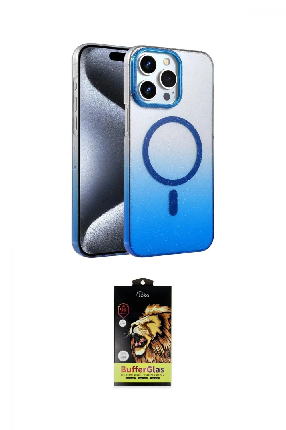 ieg™ iPhone 14 Pro Max Kılıf Ahenk Doku Özel Seri - Siyah Buffer Cam Ekran Koruyucu