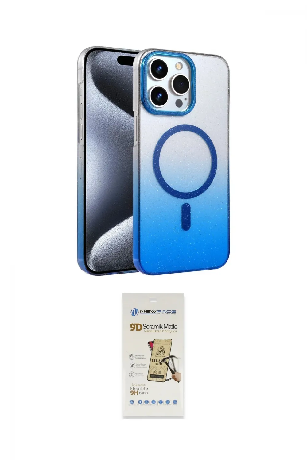 ieg™ iPhone 14 Pro Max Kılıf Ahenk Doku Özel Seri - Siyah Mat Seramik Nano Ekran Koruyucu
