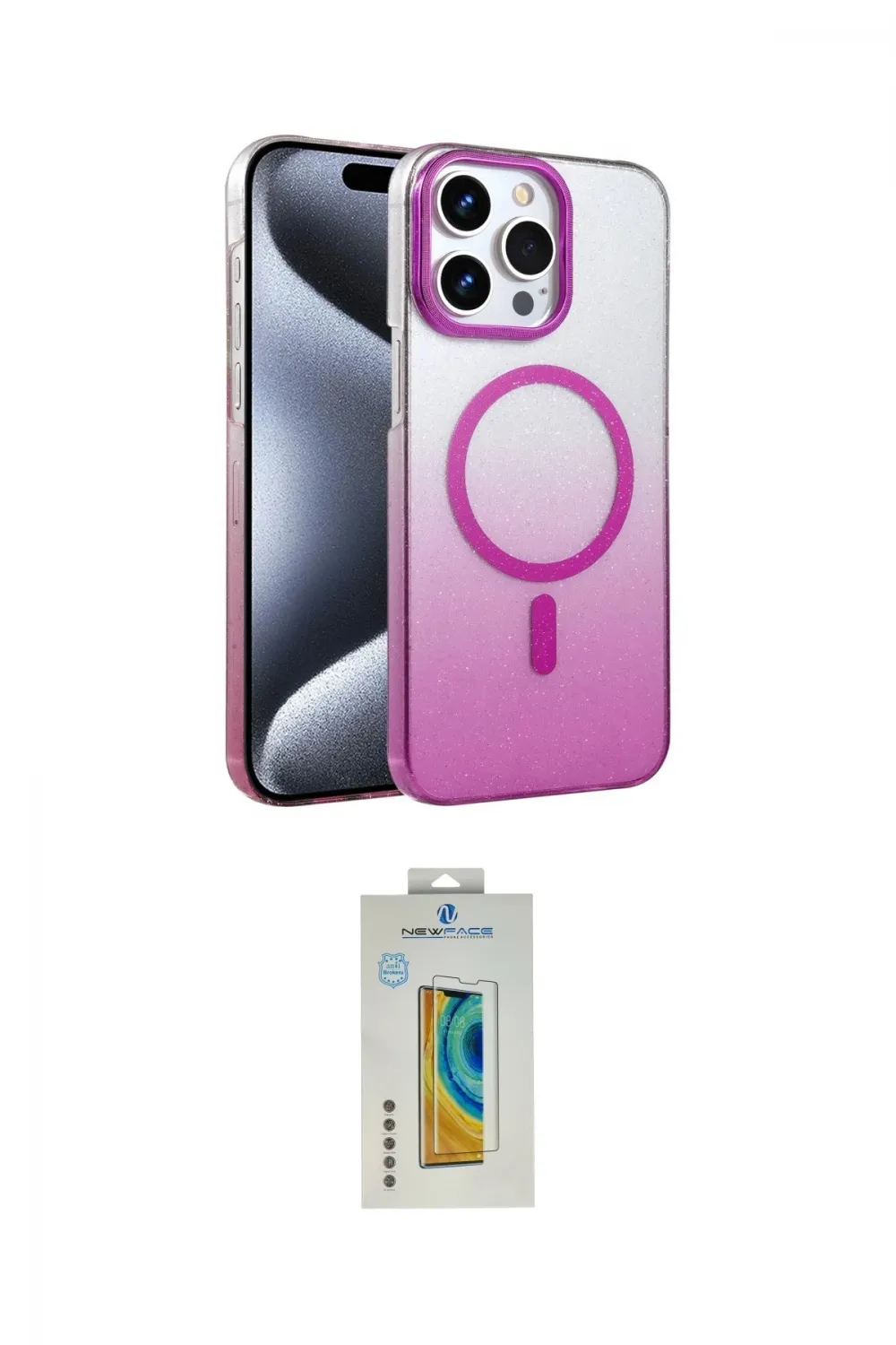 ieg™ iPhone 14 Pro Max Kılıf Ahenk Doku Özel Seri - Siyah Polymer Nano Ekran Koruyucu
