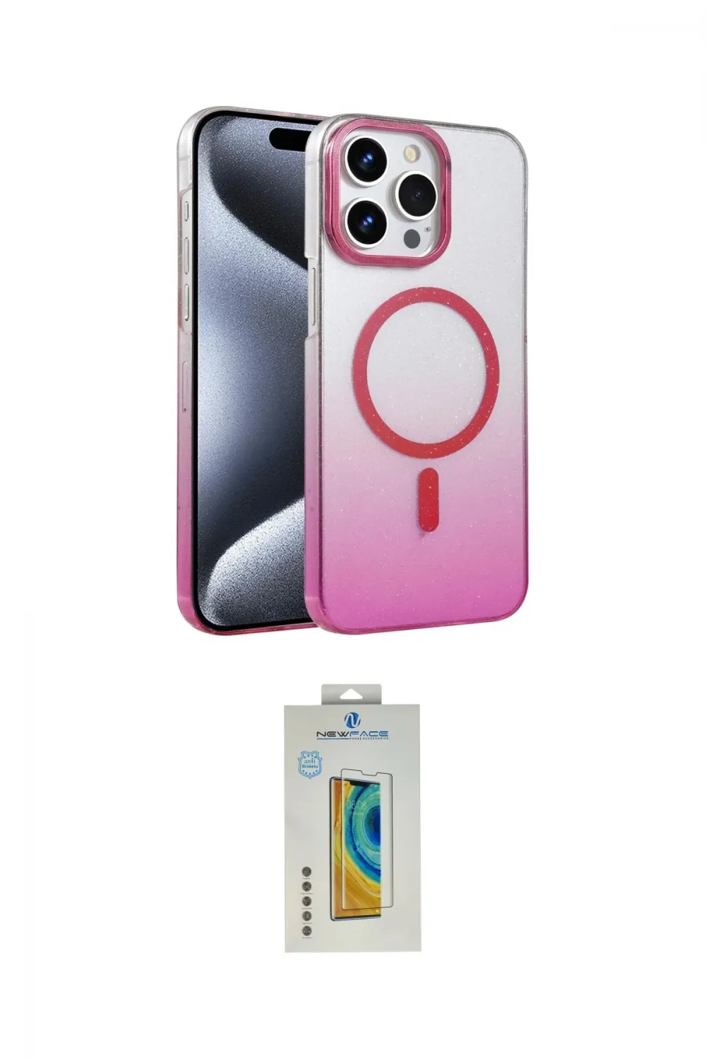ieg™ iPhone 14 Pro Max Kılıf Ahenk Doku Özel Seri - Siyah Polymer Nano Ekran Koruyucu