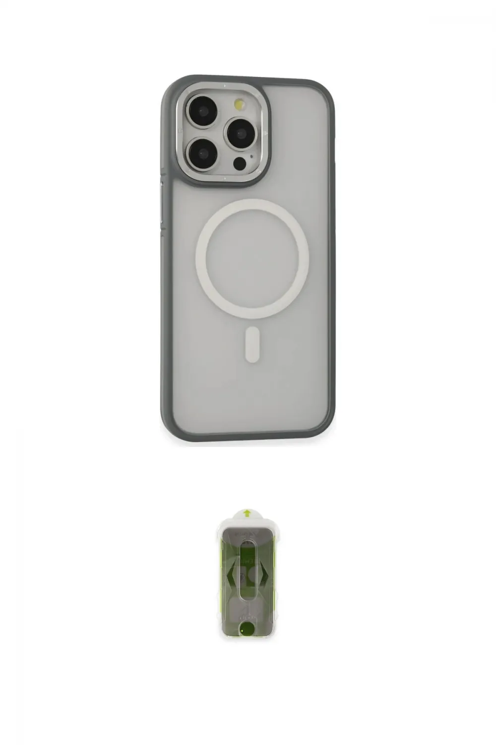 ieg™ iPhone 14 Pro Max Kılıf Ahenk Form Serisi - Siyah Joko Magic 5D Hayalet Cam