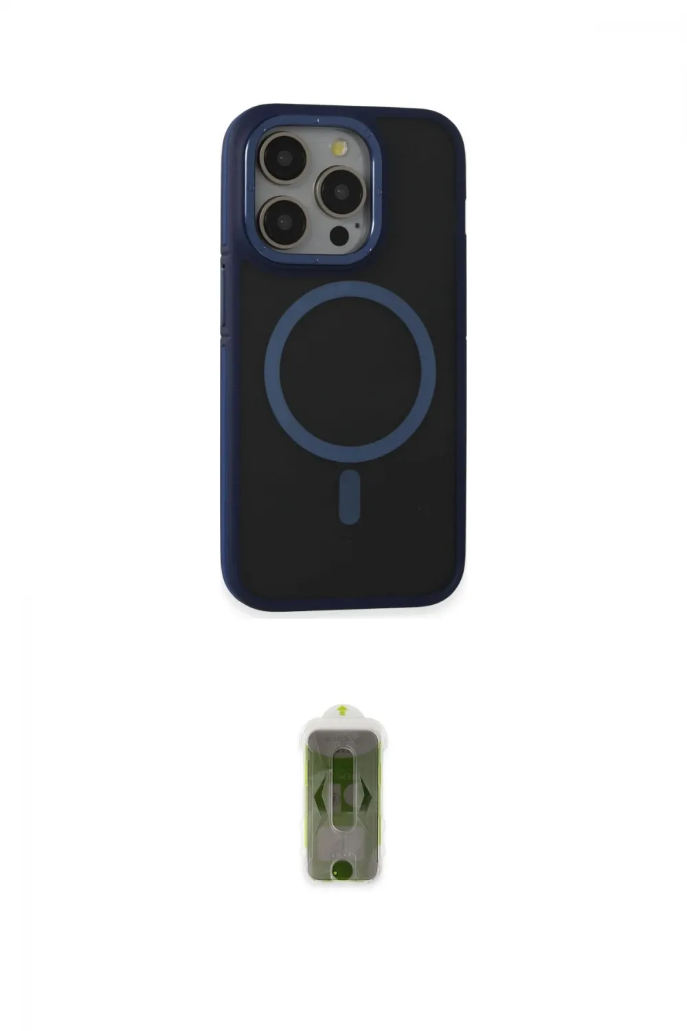 ieg™ iPhone 14 Pro Max Kılıf Ahenk Form Serisi - Siyah Joko Magic 5D Hayalet Cam