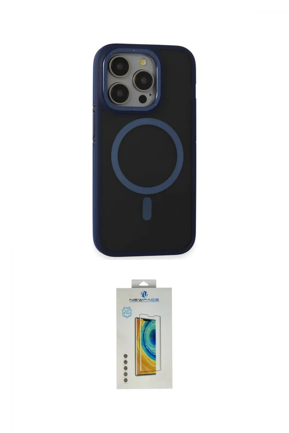ieg™ iPhone 14 Pro Max Kılıf Ahenk Form Serisi - Siyah Polymer Nano Ekran Koruyucu