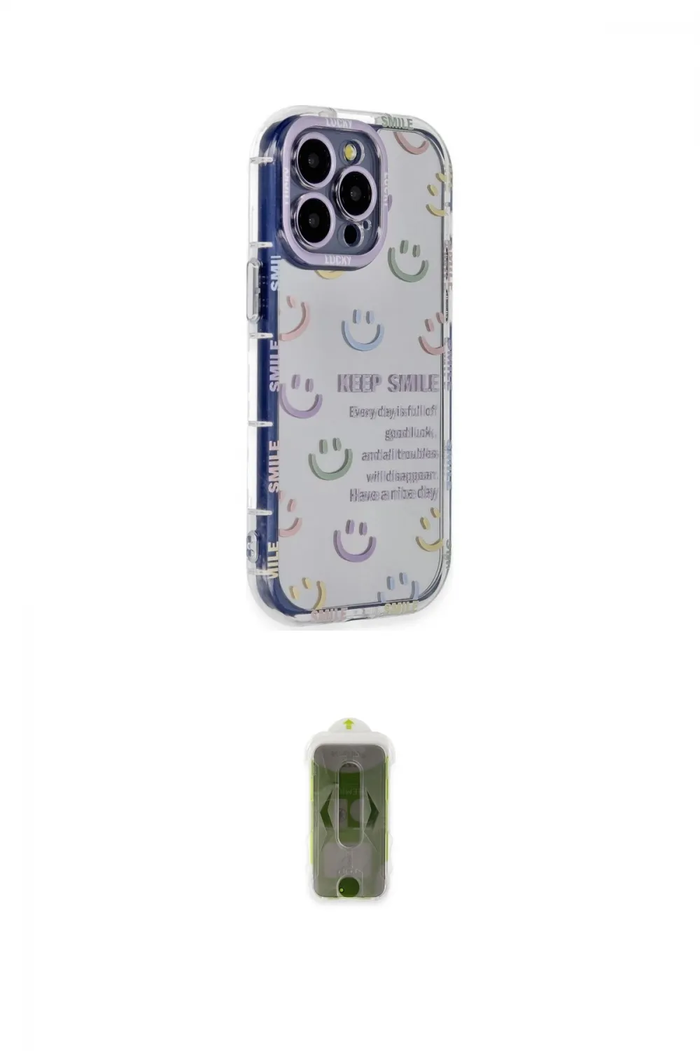 ieg™ iPhone 14 Pro Max Kılıf Ahenk Modern Serisi - Siyah Joko Magic 5D Hayalet Cam