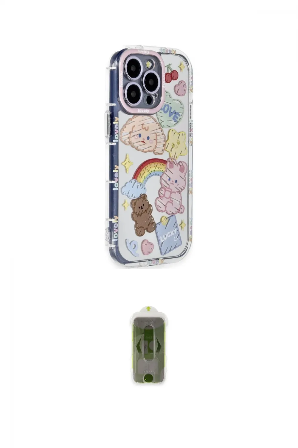 ieg™ iPhone 14 Pro Max Kılıf Ahenk Modern Serisi - Siyah Joko Magic 5D Hayalet Cam