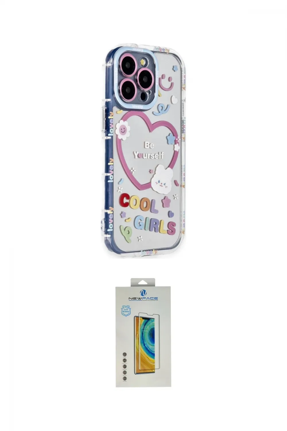 ieg™ iPhone 14 Pro Max Kılıf Ahenk Modern Serisi - Siyah Polymer Nano Ekran Koruyucu