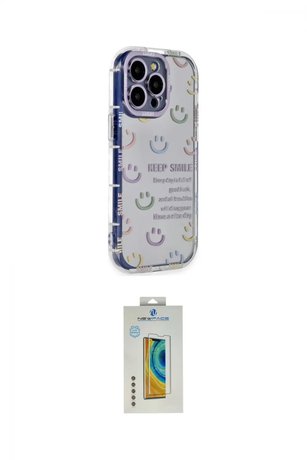 ieg™ iPhone 14 Pro Max Kılıf Ahenk Modern Serisi - Siyah Polymer Nano Ekran Koruyucu