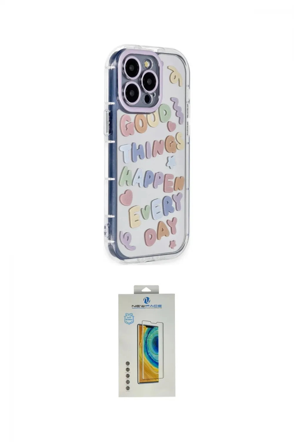 ieg™ iPhone 14 Pro Max Kılıf Ahenk Modern Serisi - Siyah Polymer Nano Ekran Koruyucu