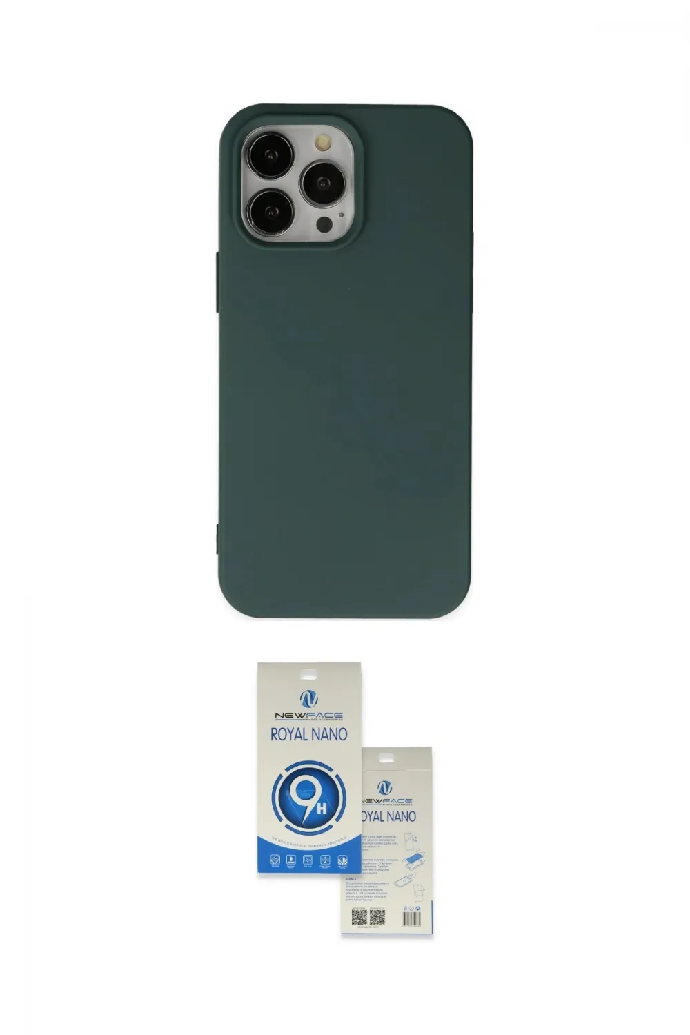 ieg™ iPhone 14 Pro Max Kılıf Ahenk Serisi - Şeffaf Royal Nano Ekran Koruyucu