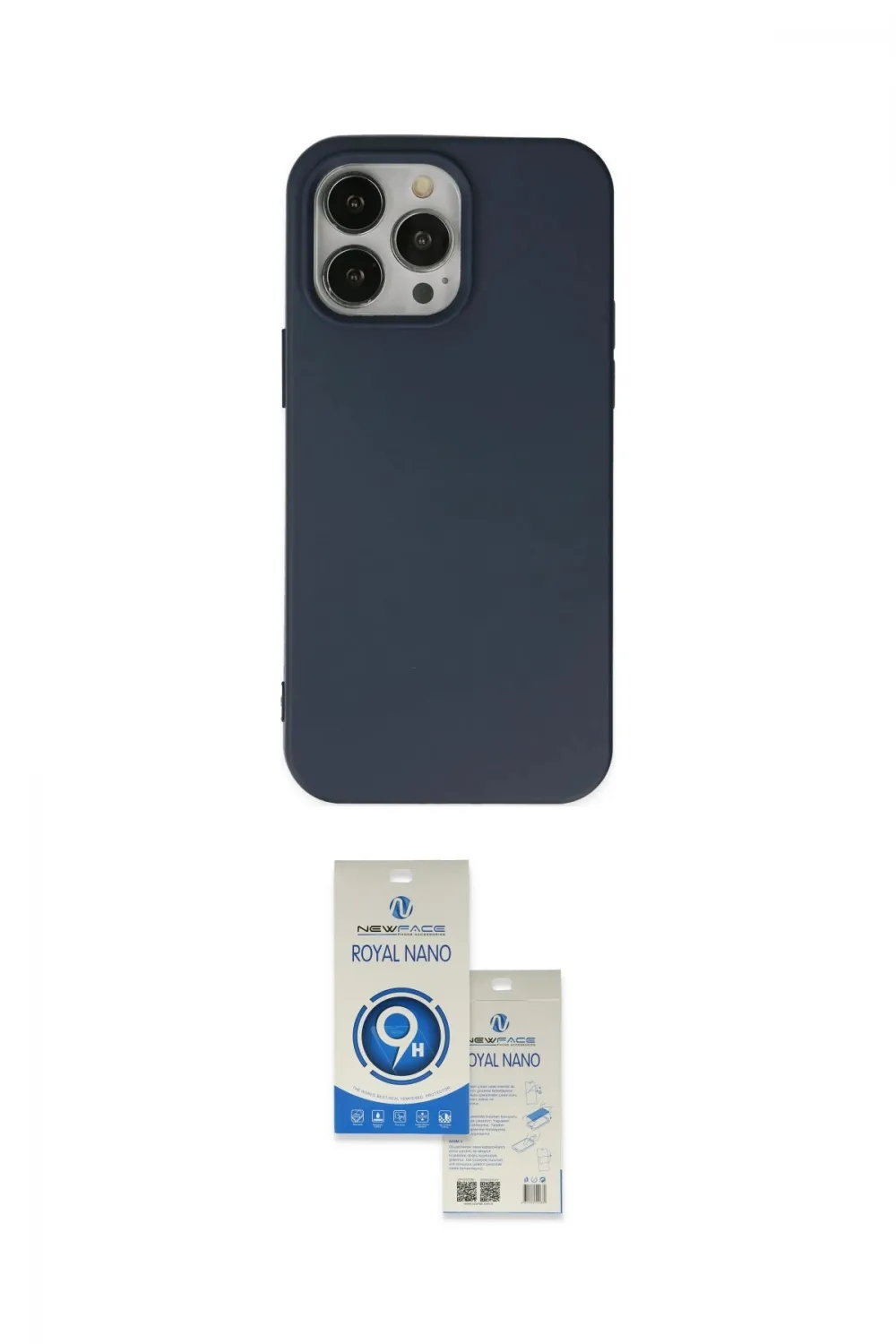 ieg™ iPhone 14 Pro Max Kılıf Ahenk Serisi - Şeffaf Royal Nano Ekran Koruyucu