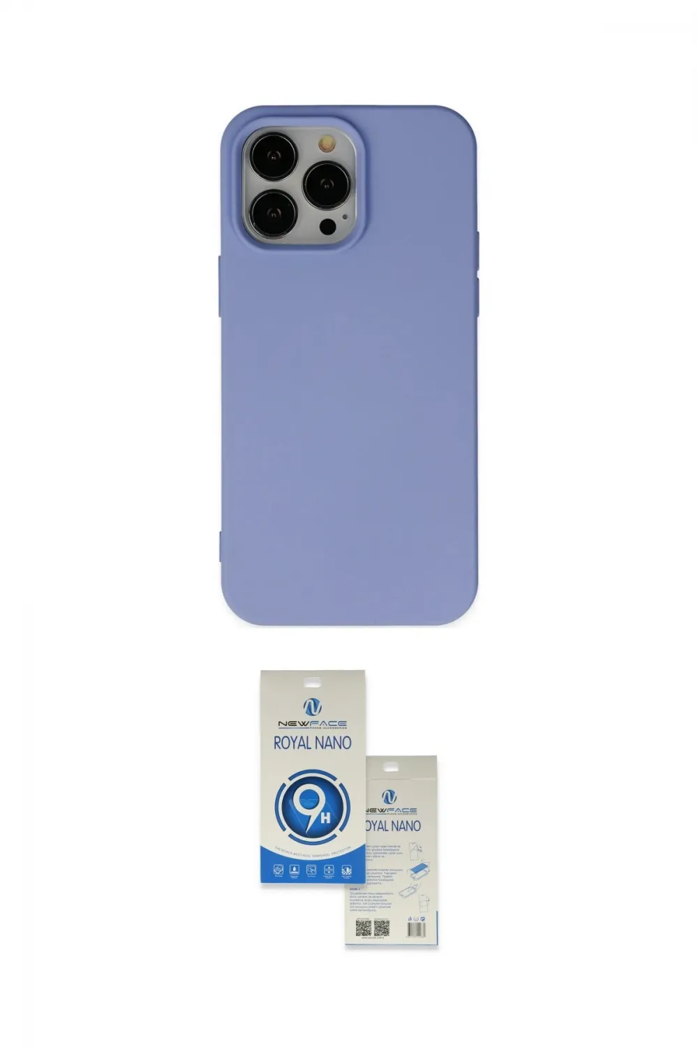 ieg™ iPhone 14 Pro Max Kılıf Ahenk Serisi - Şeffaf Royal Nano Ekran Koruyucu