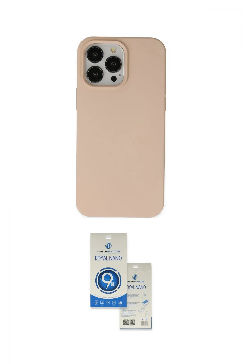 ieg™ iPhone 14 Pro Max Kılıf Ahenk Serisi - Şeffaf Royal Nano Ekran Koruyucu