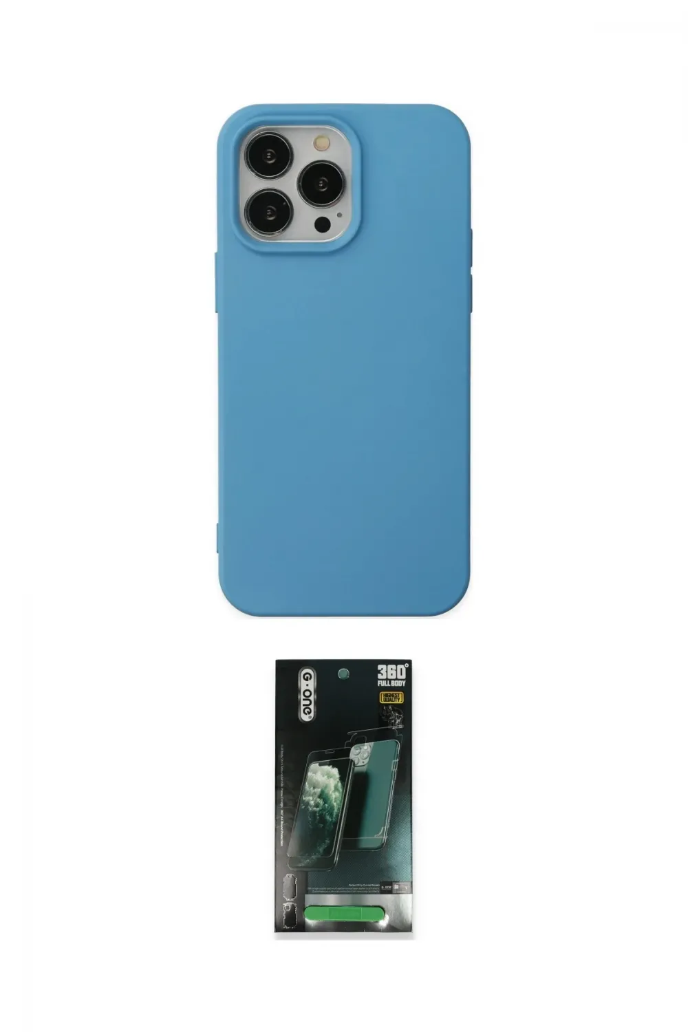 ieg™ iPhone 14 Pro Max Kılıf Ahenk Serisi - Siyah 360 Mat Full Body Arka Koruyucu