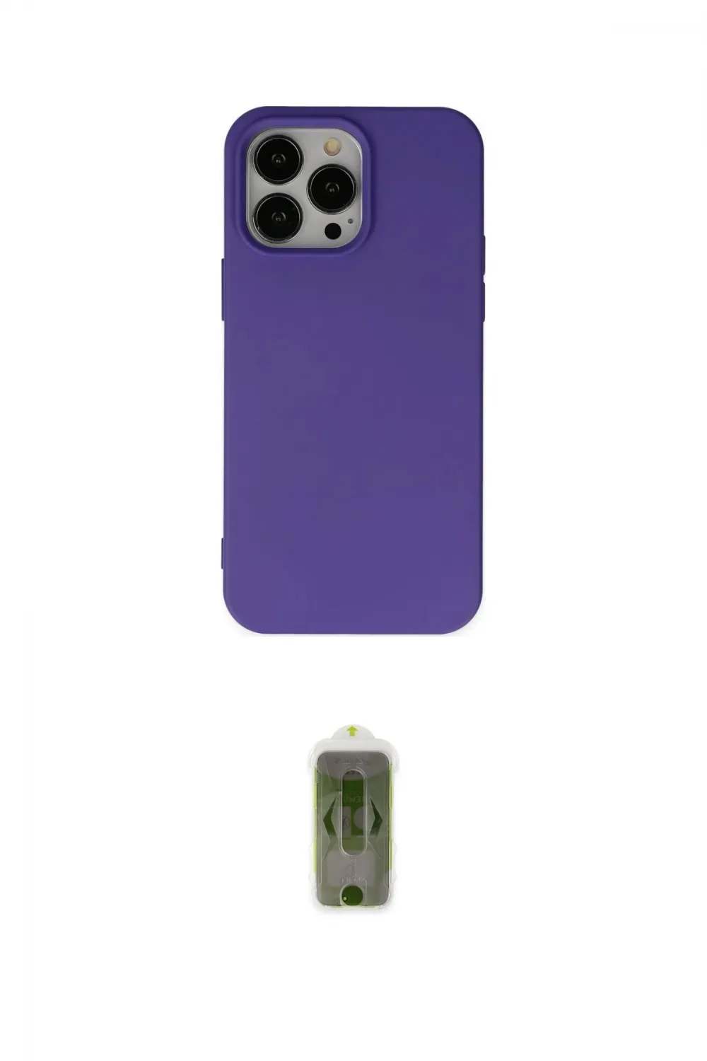 ieg™ iPhone 14 Pro Max Kılıf Ahenk Serisi - Siyah Joko Magic 5D Hayalet Cam