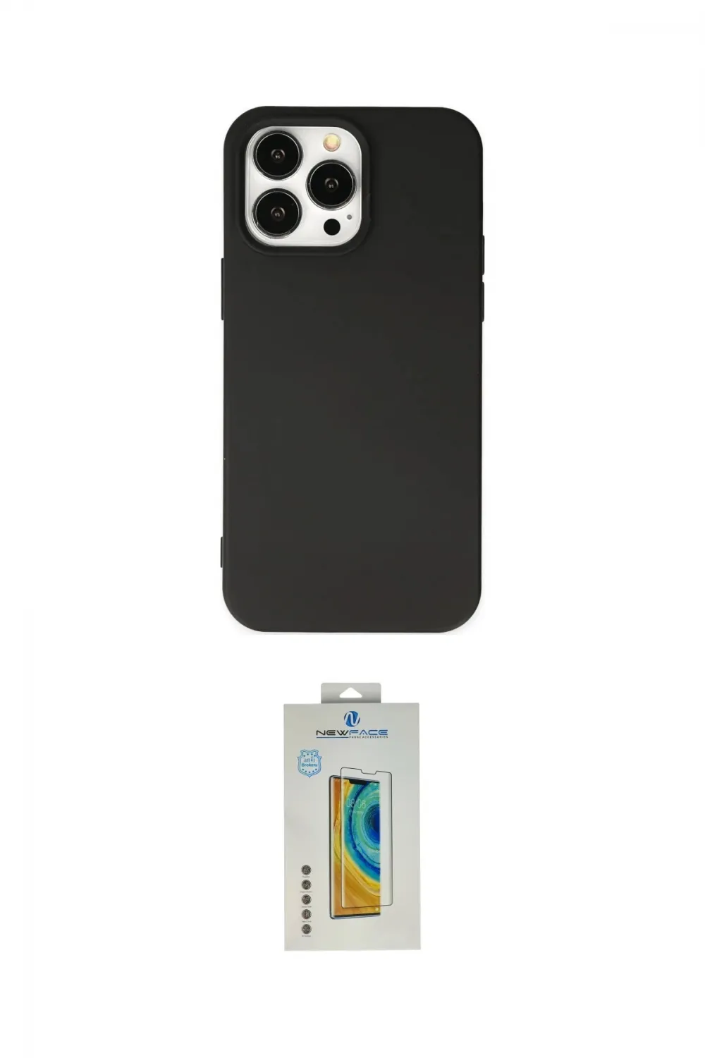 ieg™ iPhone 14 Pro Max Kılıf Ahenk Serisi - Siyah Polymer Nano Ekran Koruyucu