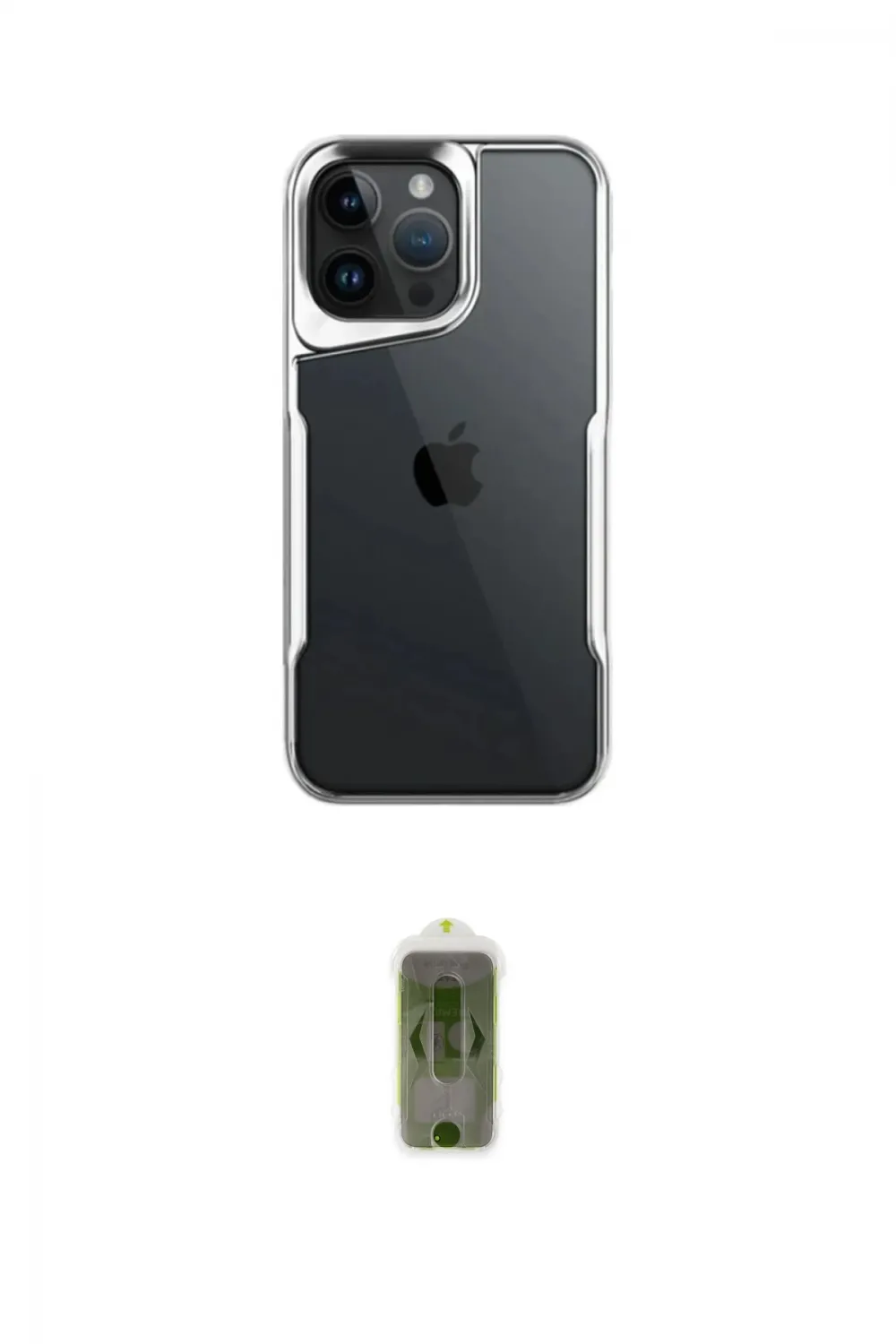ieg™ iPhone 14 Pro Max Kılıf Akış Çizgi Koleksiyonu - Siyah Joko Magic 5D Hayalet Cam