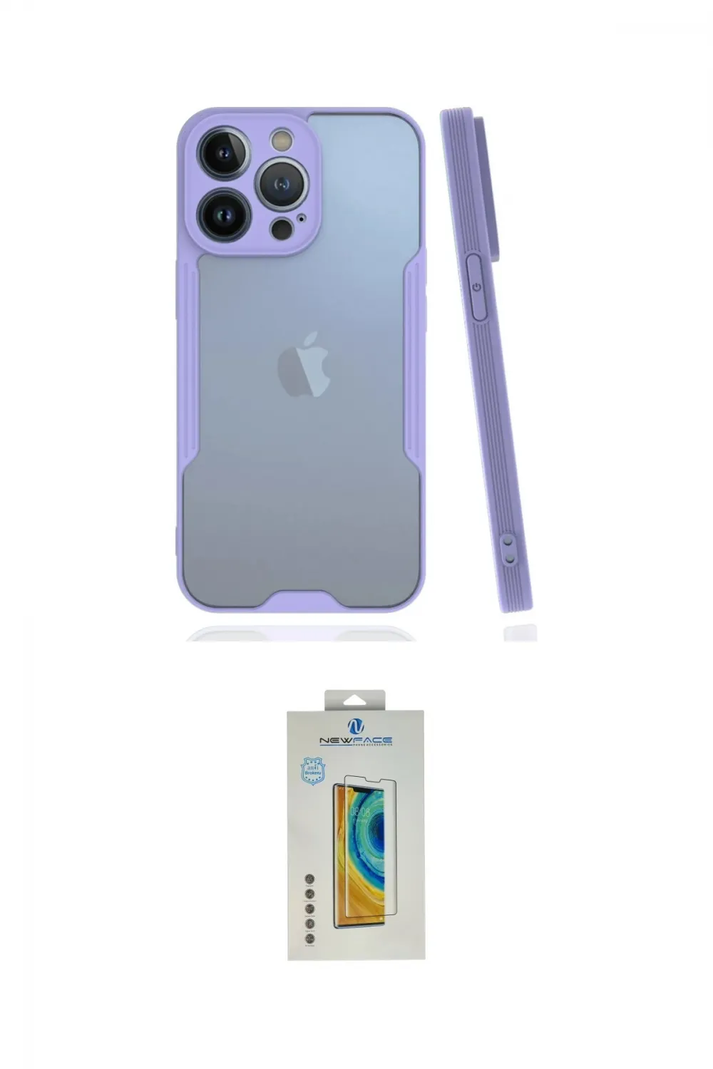 ieg™ iPhone 14 Pro Max Kılıf Atlas Asil Serisi - Siyah Polymer Nano Ekran Koruyucu