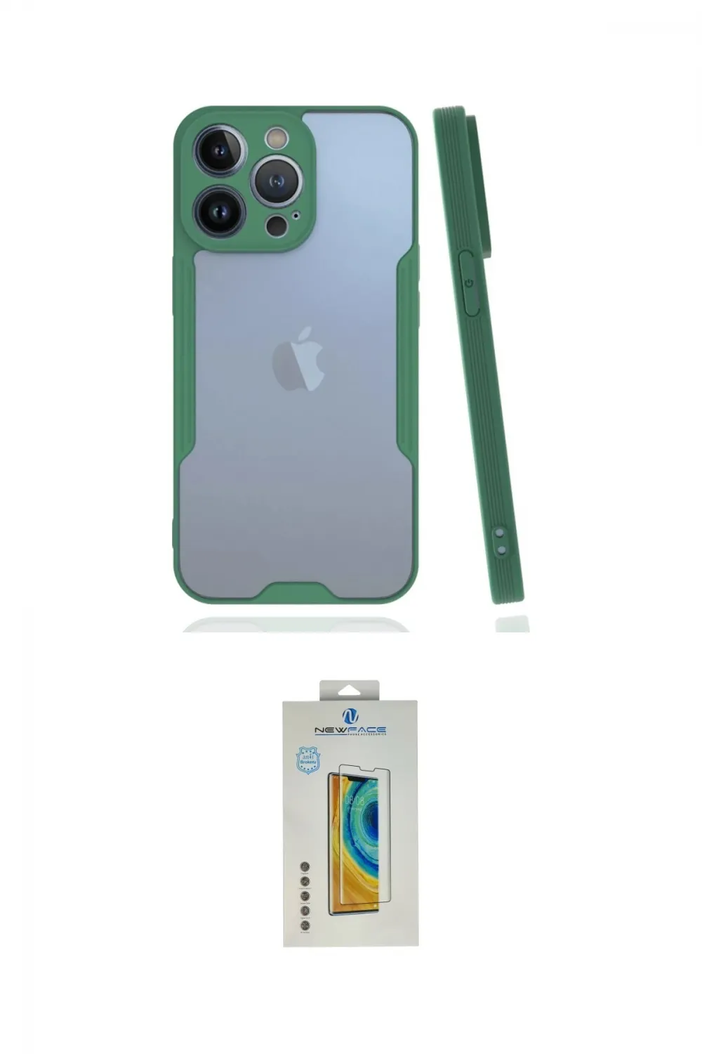 ieg™ iPhone 14 Pro Max Kılıf Atlas Asil Serisi - Siyah Polymer Nano Ekran Koruyucu
