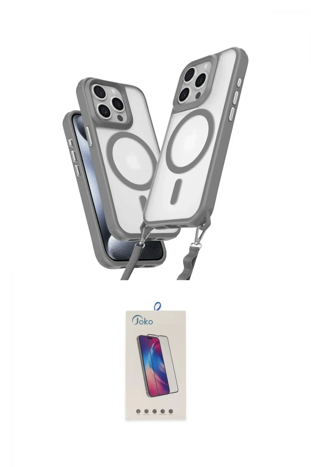 ieg™ iPhone 14 Pro Max Kılıf Atlas Doku Koleksiyonu - Siyah Joko 5D Cam