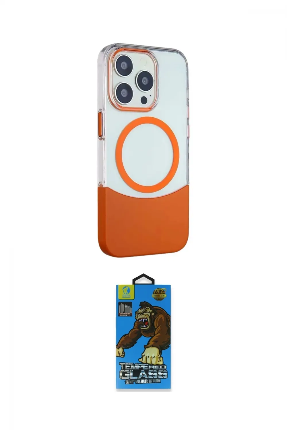 ieg™ iPhone 14 Pro Max Kılıf Çekirdek Asil Özel Seri - Siyah 18D Cam Ekran Koruyucu