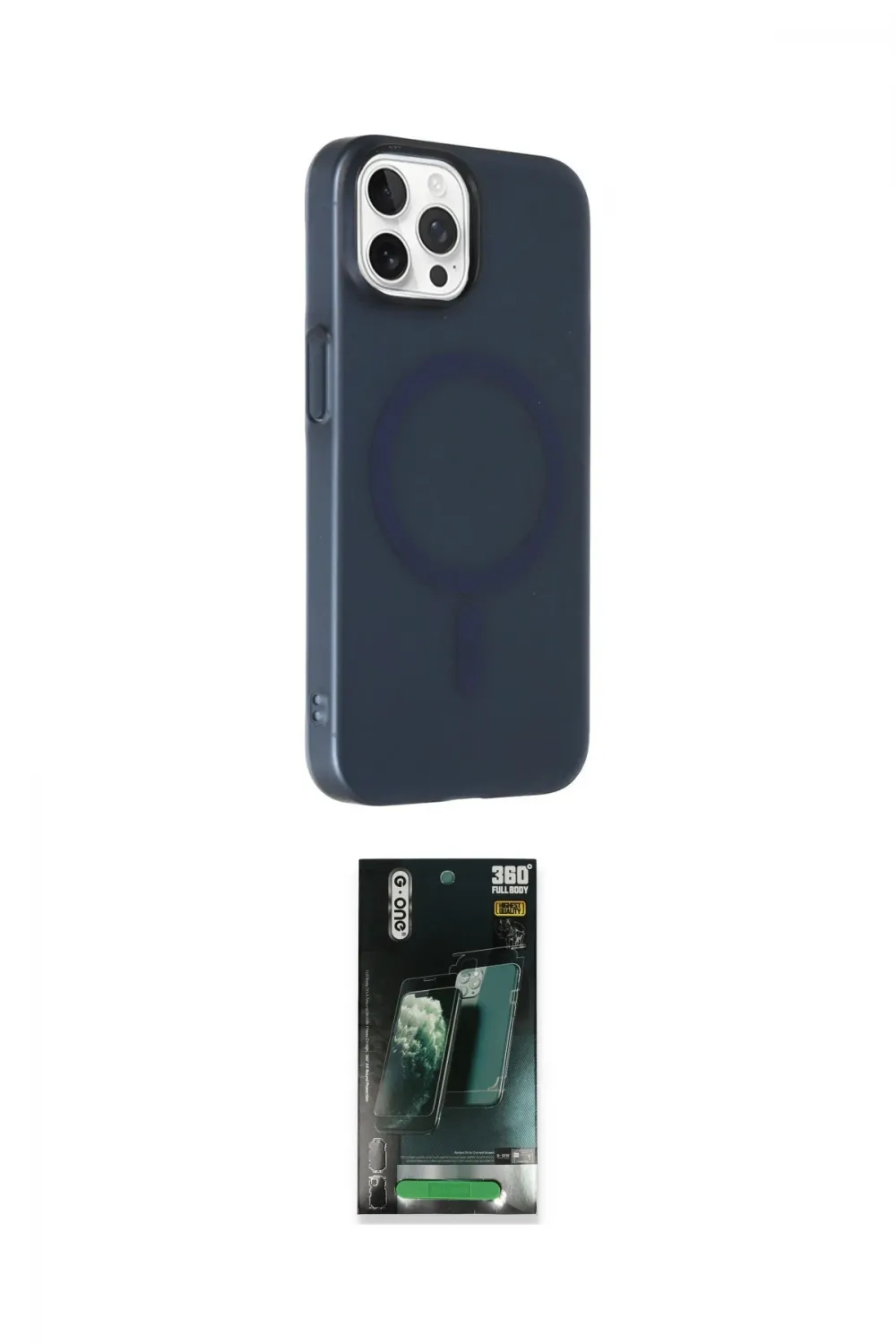 ieg™ iPhone 14 Pro Max Kılıf Çekirdek Modern Prime - Şeffaf 360 Full Body Arka Koruyucu