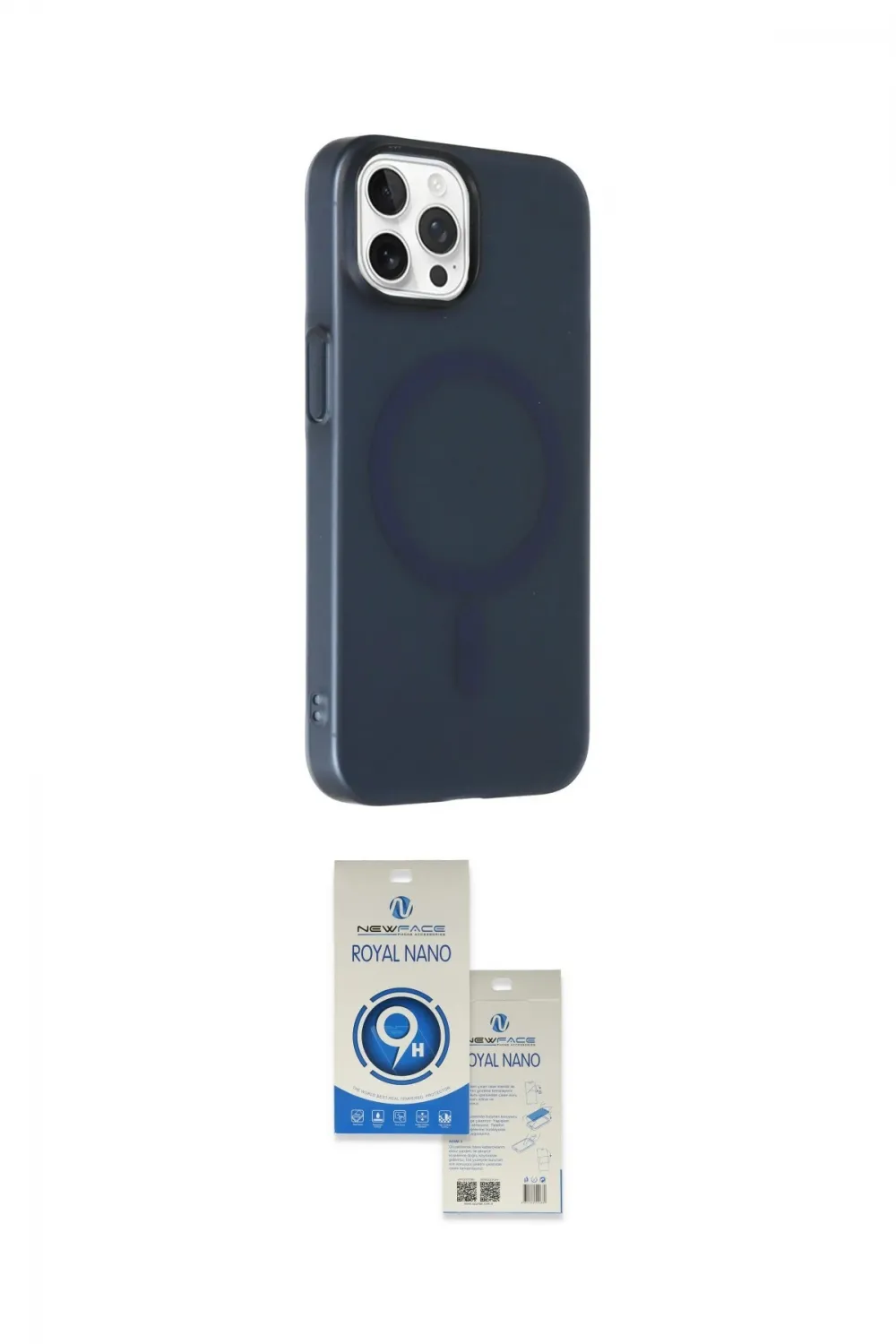 ieg™ iPhone 14 Pro Max Kılıf Çekirdek Modern Prime - Şeffaf Royal Nano Ekran Koruyucu