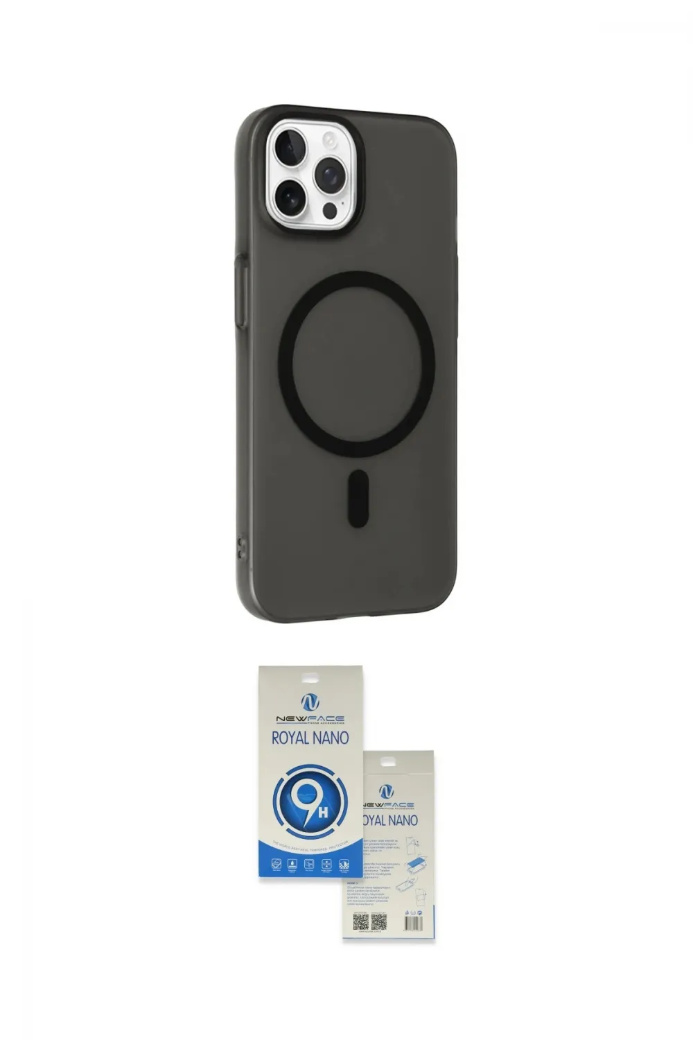 ieg™ iPhone 14 Pro Max Kılıf Çekirdek Modern Prime - Şeffaf Royal Nano Ekran Koruyucu