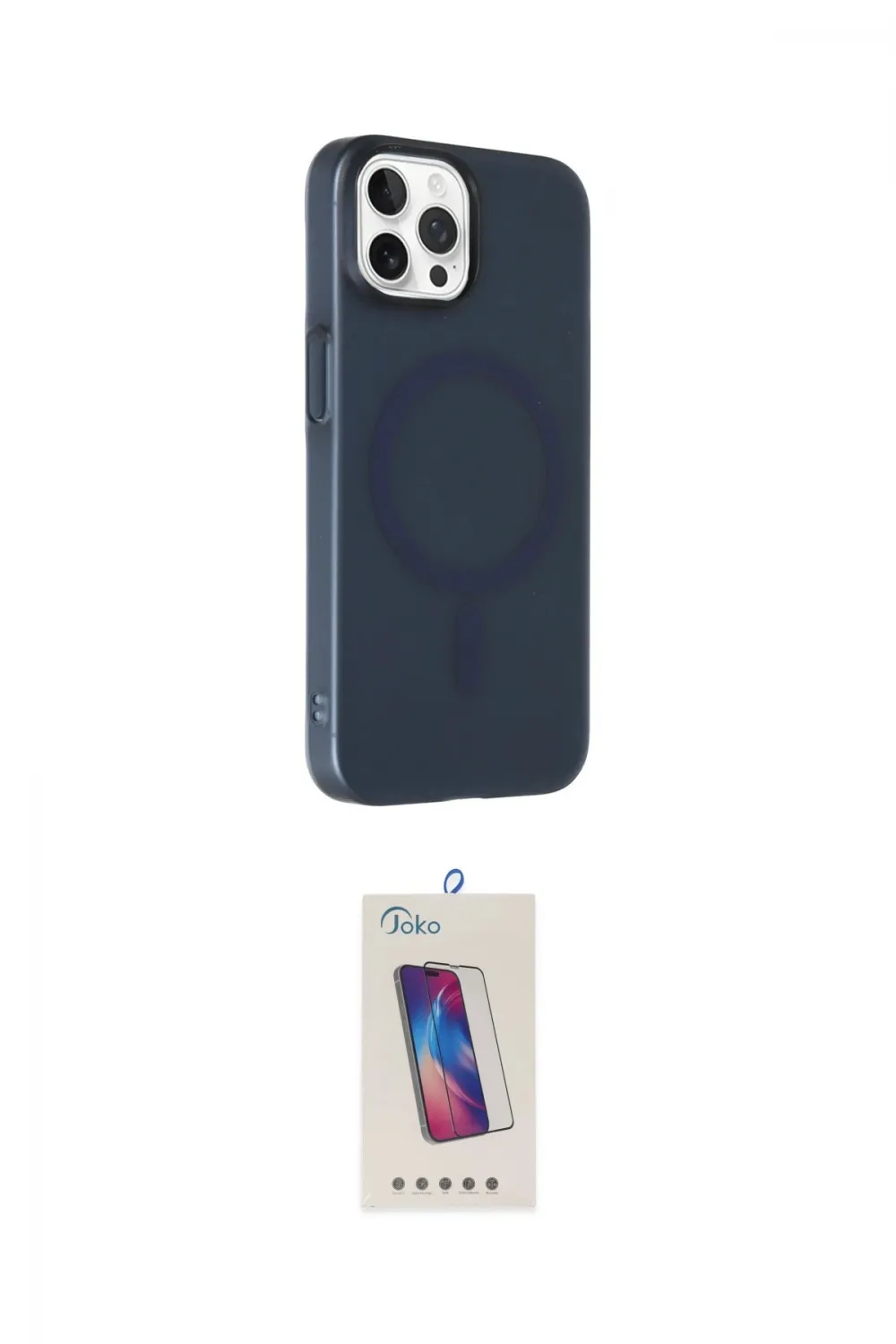 ieg™ iPhone 14 Pro Max Kılıf Çekirdek Modern Prime - Siyah Joko 5D Cam