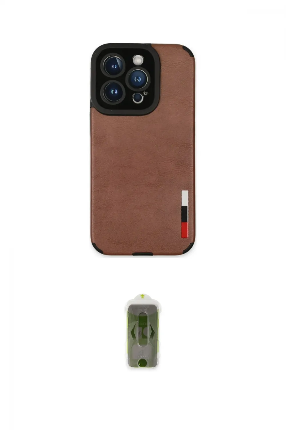 ieg™ iPhone 14 Pro Max Kılıf Doruk Asil Koleksiyonu - Siyah Joko Magic 5D Hayalet Cam