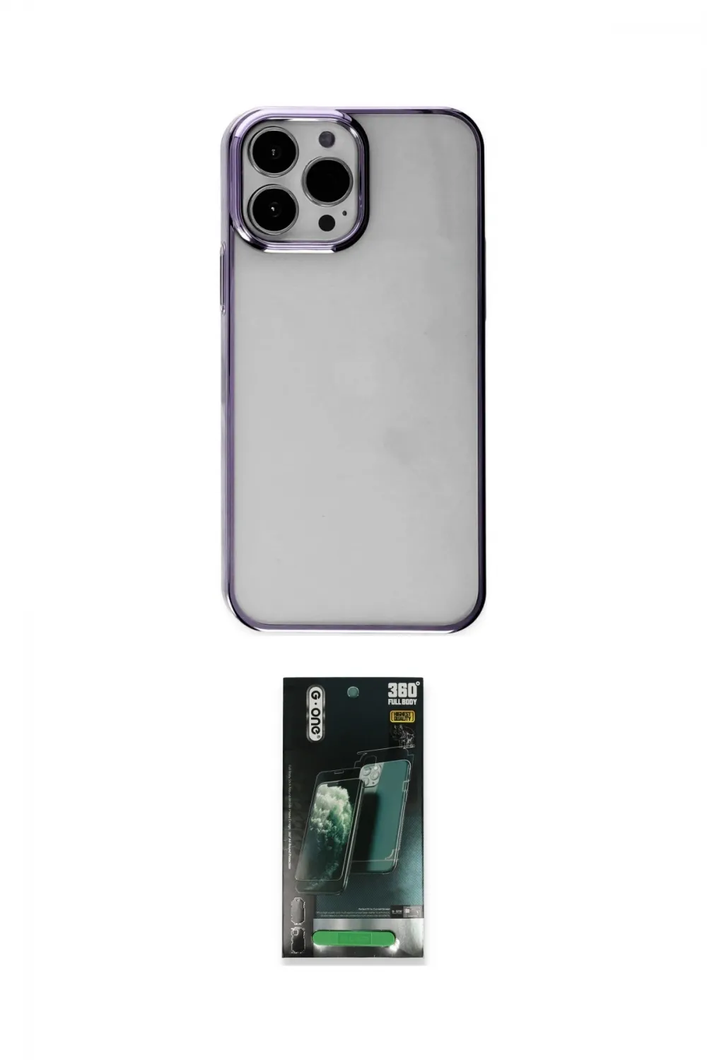 ieg™ iPhone 14 Pro Max Kılıf Doruk Doku Prime - Şeffaf 360 Full Body Arka Koruyucu