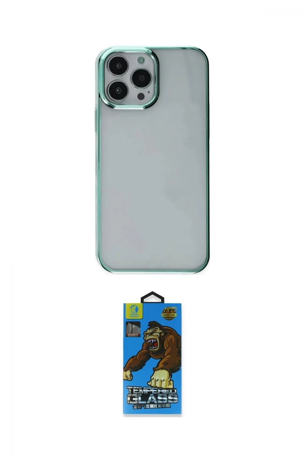 ieg™ iPhone 14 Pro Max Kılıf Doruk Doku Prime - Siyah 18D Cam Ekran Koruyucu