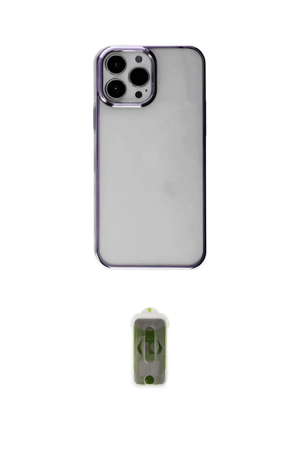 ieg™ iPhone 14 Pro Max Kılıf Doruk Doku Prime - Siyah Joko Magic 5D Hayalet Cam