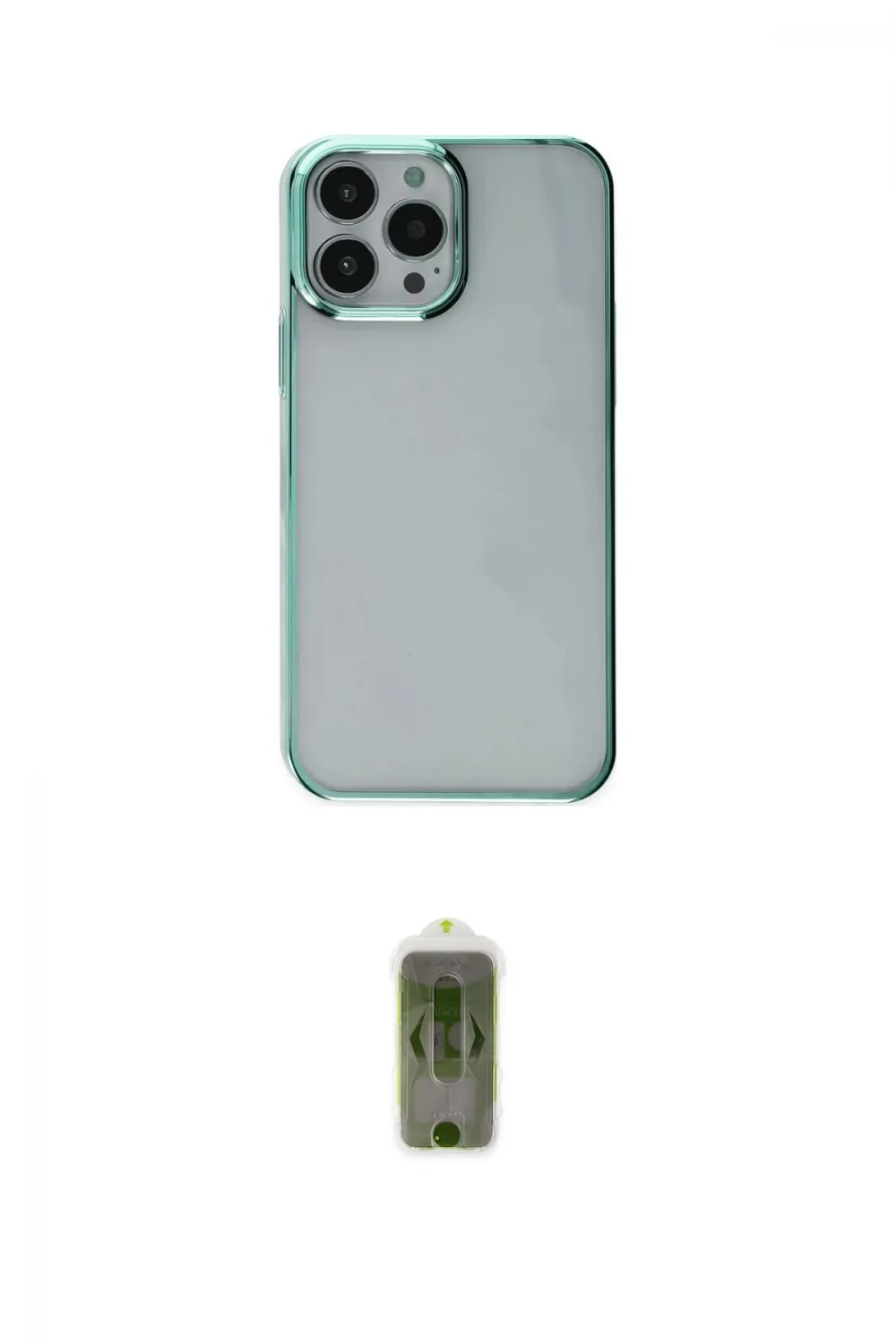 ieg™ iPhone 14 Pro Max Kılıf Doruk Doku Prime - Siyah Joko Magic 5D Hayalet Cam