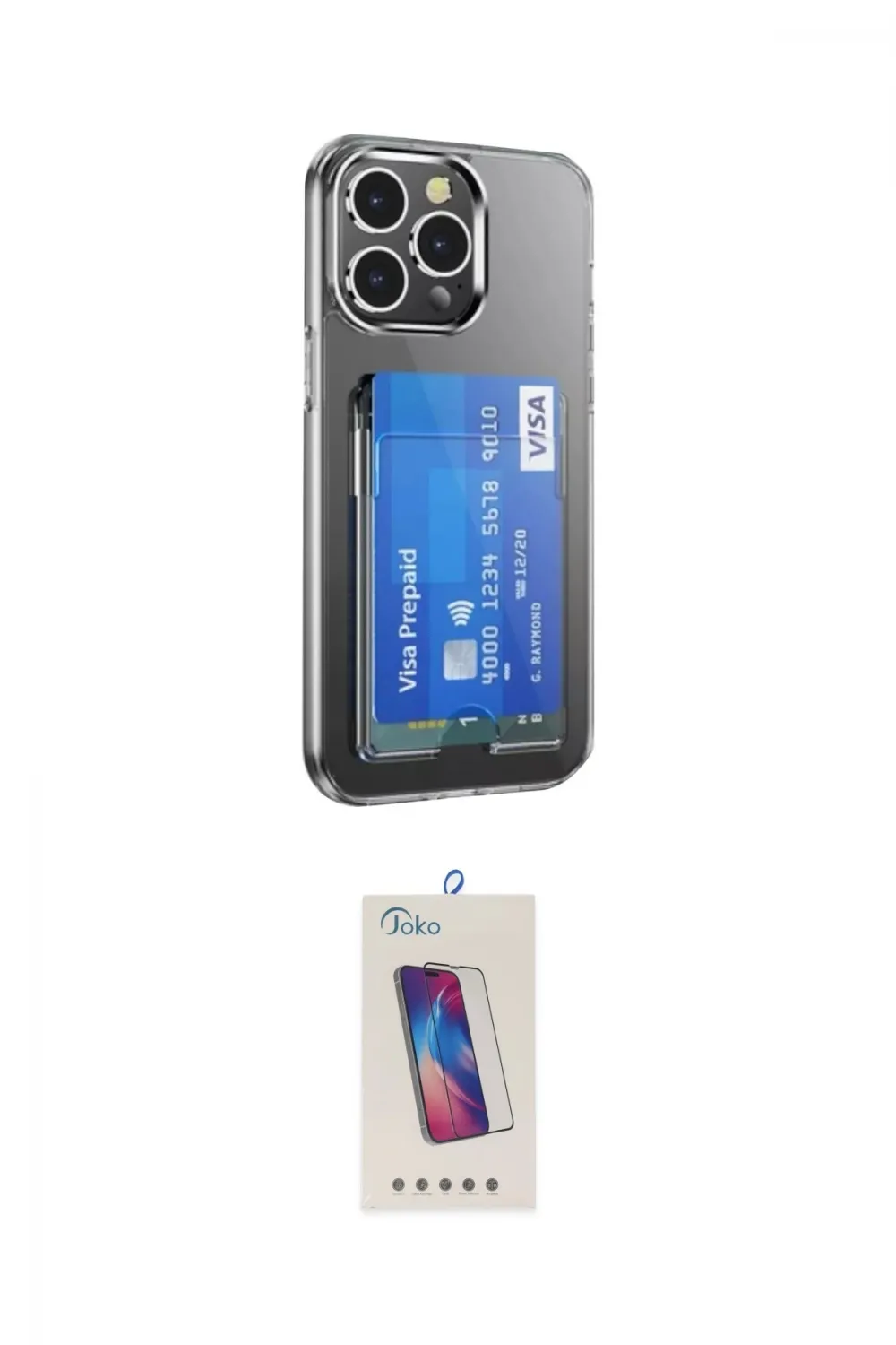 ieg™ iPhone 14 Pro Max Kılıf Doruk Klasik Koleksiyonu - Siyah Joko 5D Cam