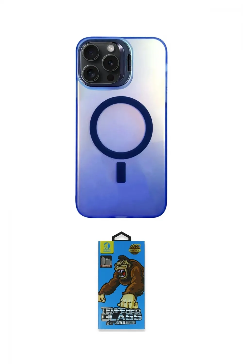 ieg™ iPhone 14 Pro Max Kılıf Doruk Klasik Prime - Siyah 18D Cam Ekran Koruyucu