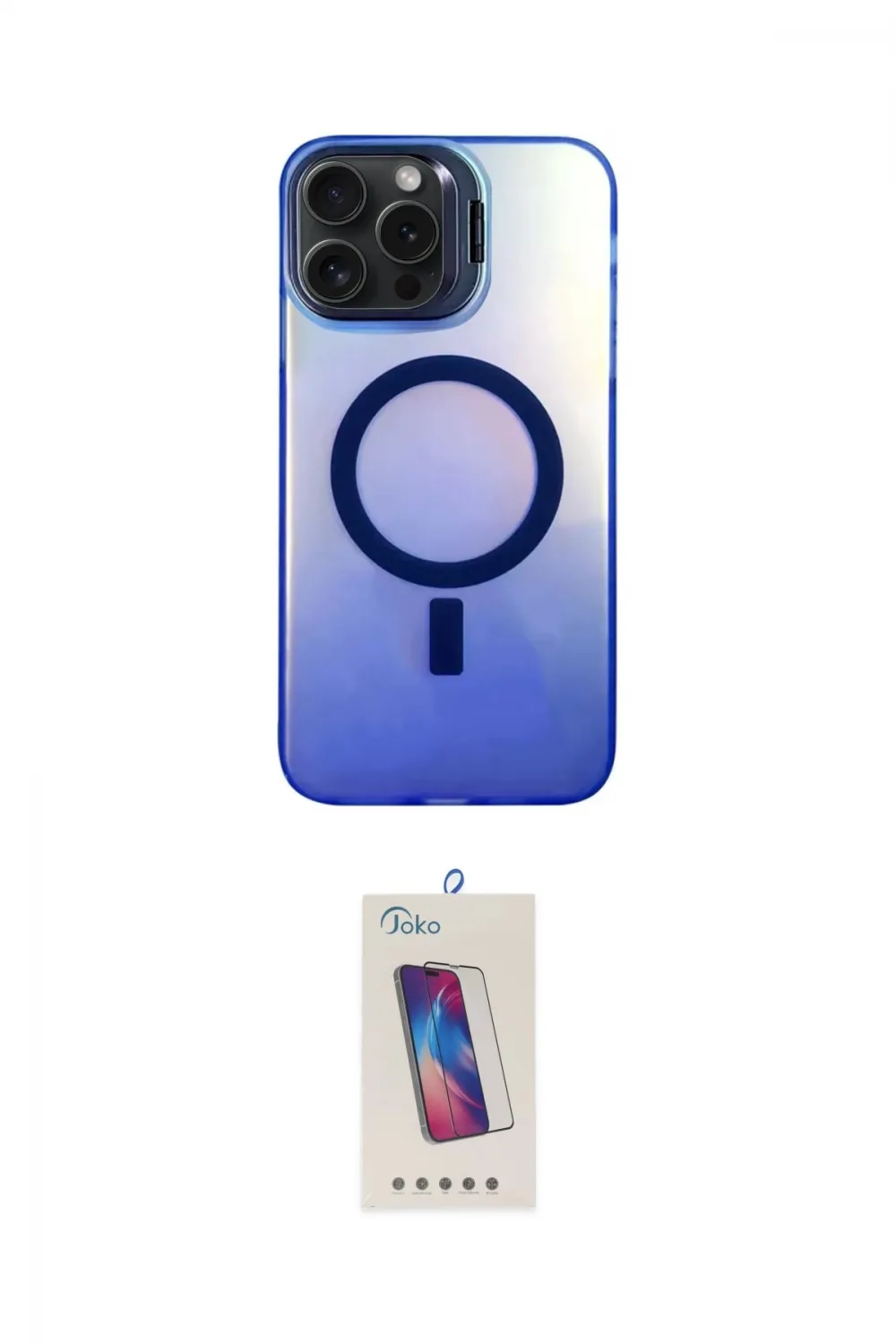 ieg™ iPhone 14 Pro Max Kılıf Doruk Klasik Prime - Siyah Joko 5D Cam