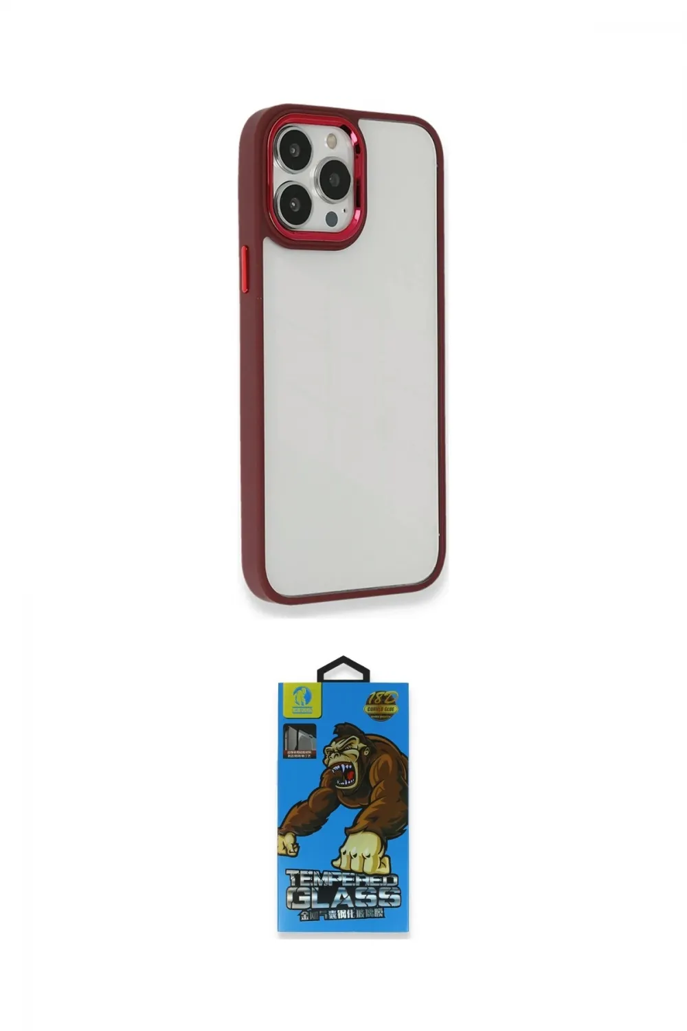 ieg™ iPhone 14 Pro Max Kılıf Eksen Doku Prime - Siyah 18D Cam Ekran Koruyucu